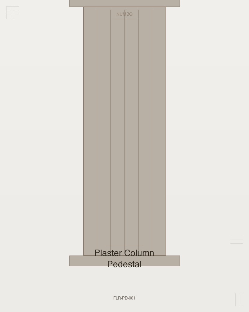 Plaster Column Pedestal