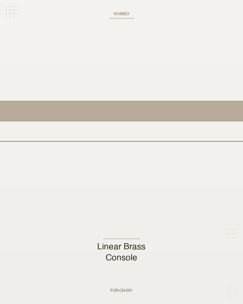 Linear Brass Console