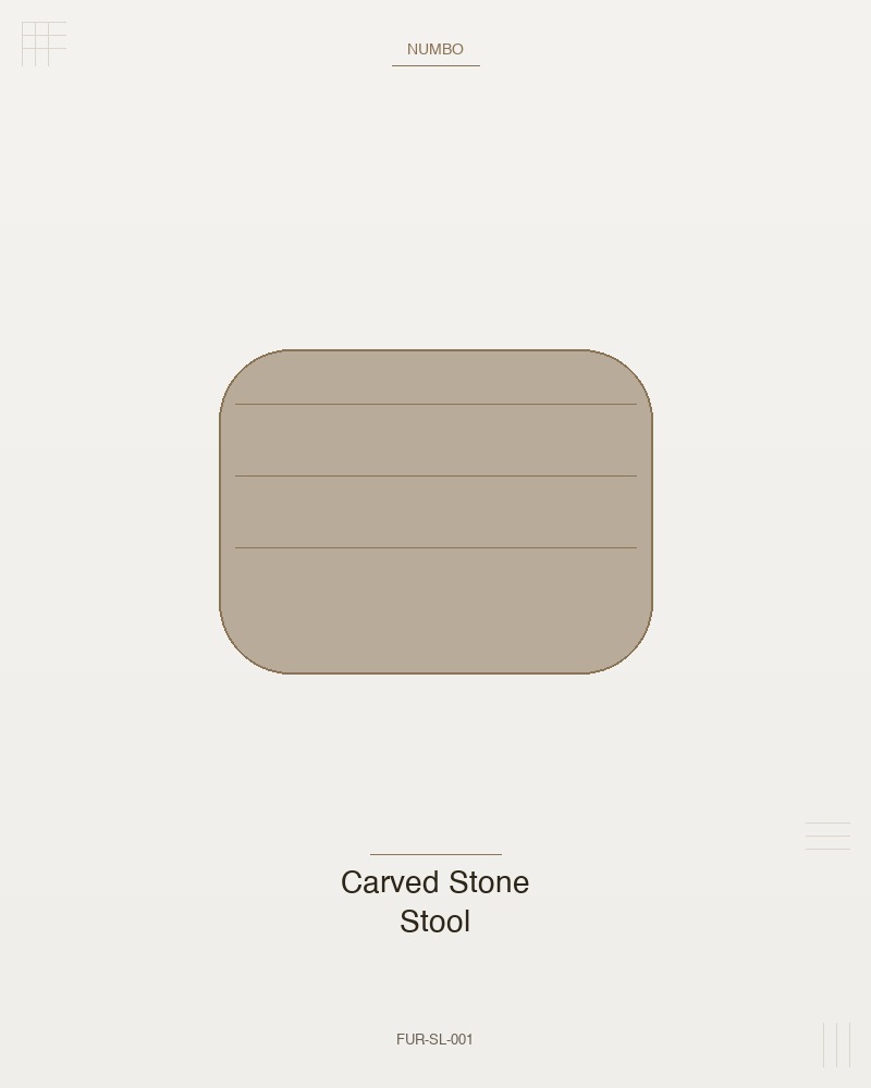 Carved Stone Stool