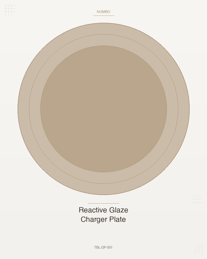 Reactive Glaze Charger Plate