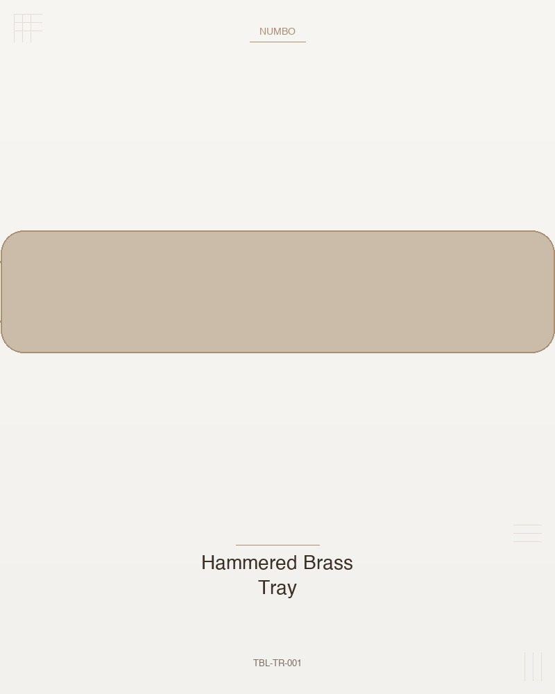 Hammered Brass Tray